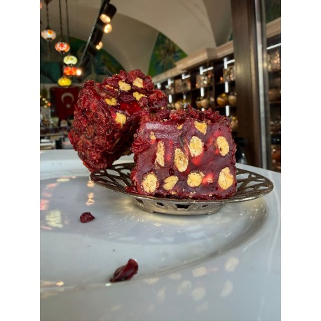 Rahat cu merisoare ,rodie ,fistic